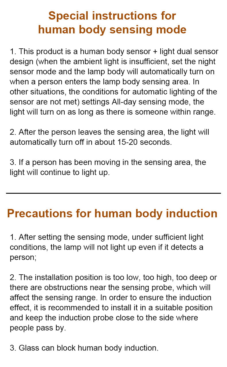Wireless remote control sensor light_Features