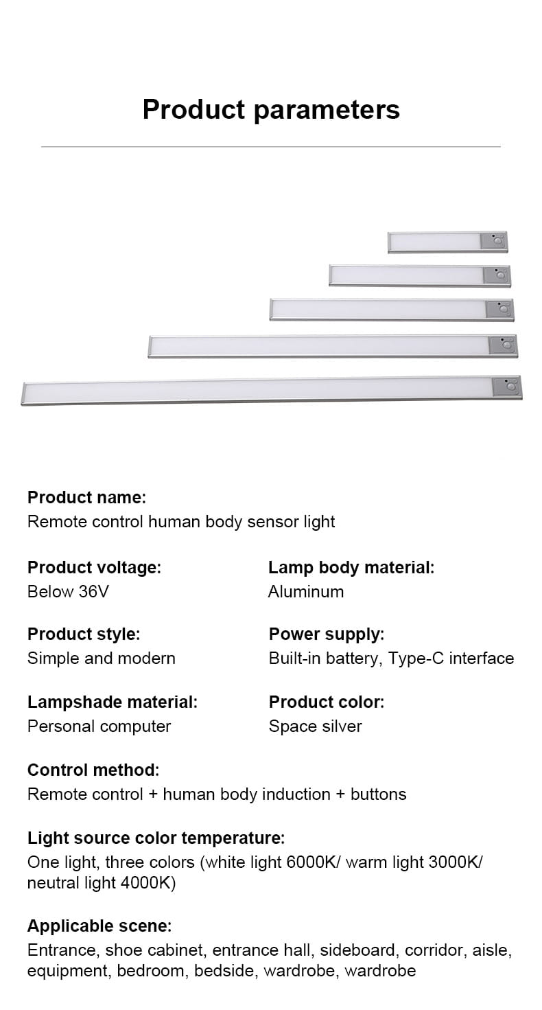 Wireless remote control sensor light_Features