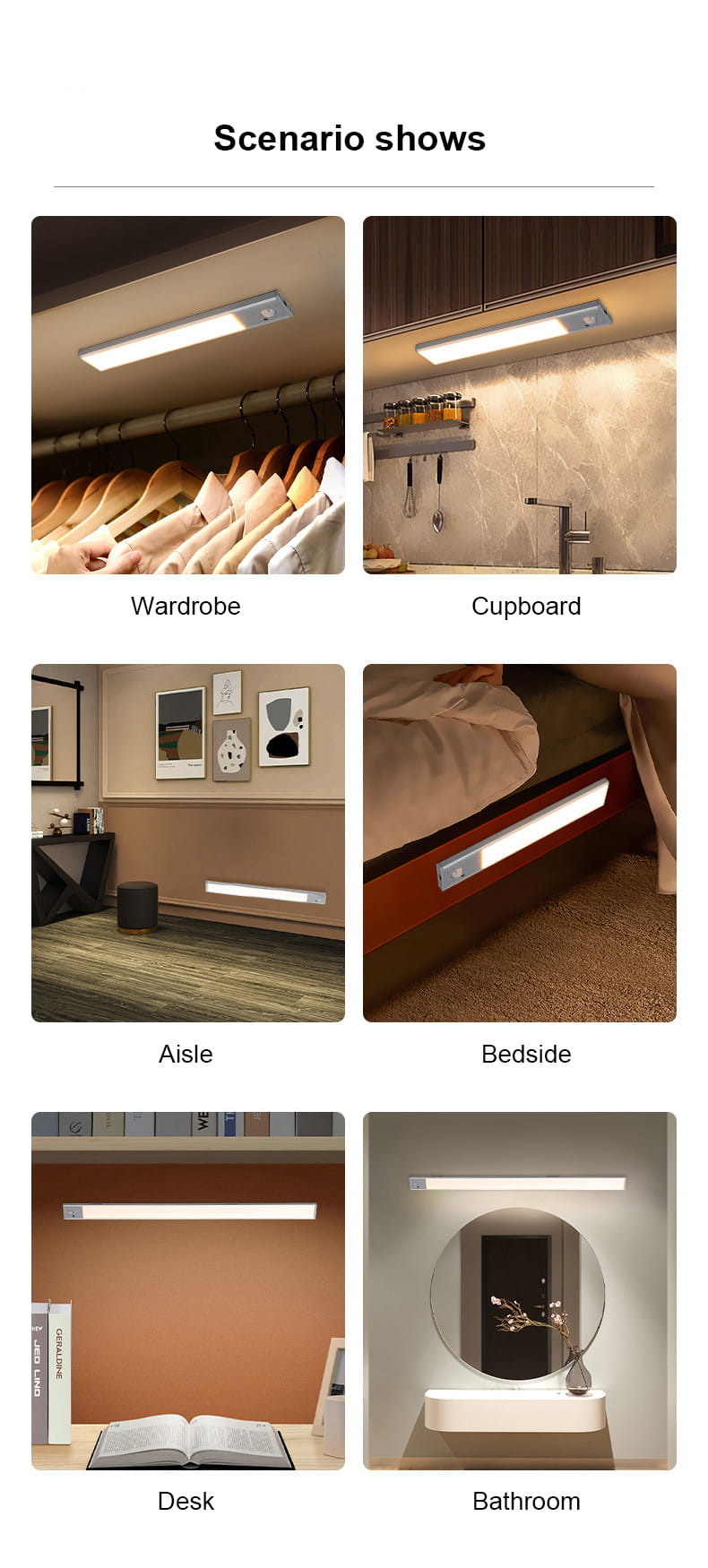 Wireless remote control sensor light_Features