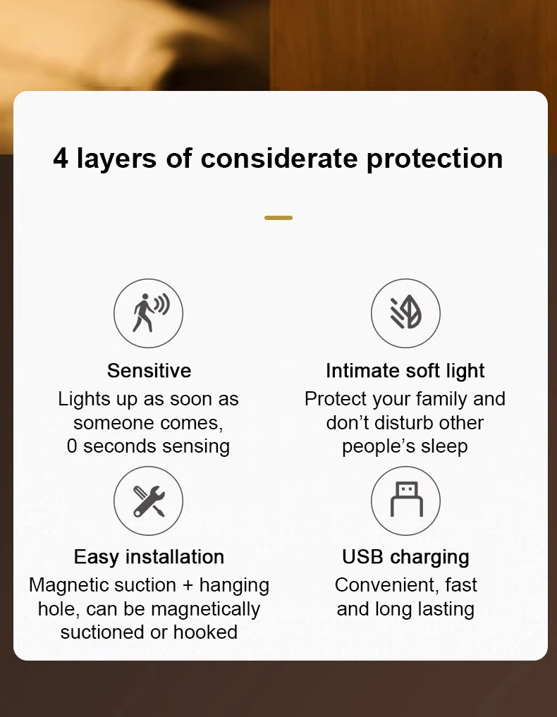 Human body sensor night light_Features