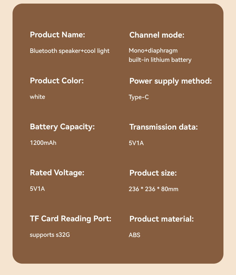 Colorful LED Clock Lamp with Wireless Charging Bluetooth Speake_Features
