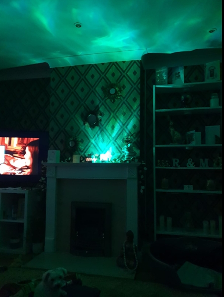 Love this lamp would recommend it 100% it's amazing it's unreal the lazor an lights on ceiling are stunning.  I'm sorry I didn't purchase lots more now for family n Freinds I'm that chuffed