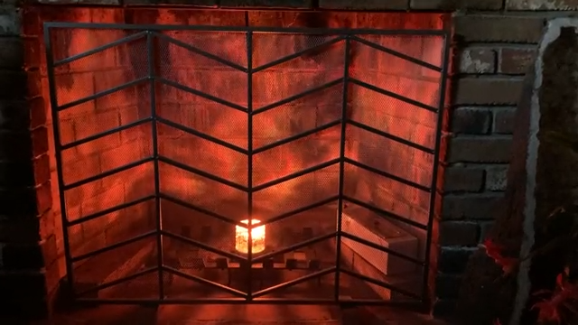  I have a fireplace that we don't use for wood-burning, but I do like to add a bit of light to it (sometimes an indoor fire pit, other times just colorful lights). This lamp is awesome for adding that little bit of color and movement of light. The remote makes it easy to choose the desired color, but the lamp can be turned on/off and the color changed with a touch-switch at the base of the lamp. I am not disappointed by this light show.