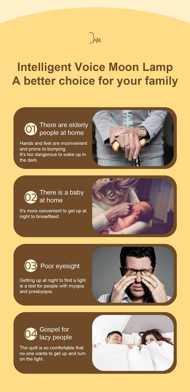 Intelligent voice controlled moon lamp_Features