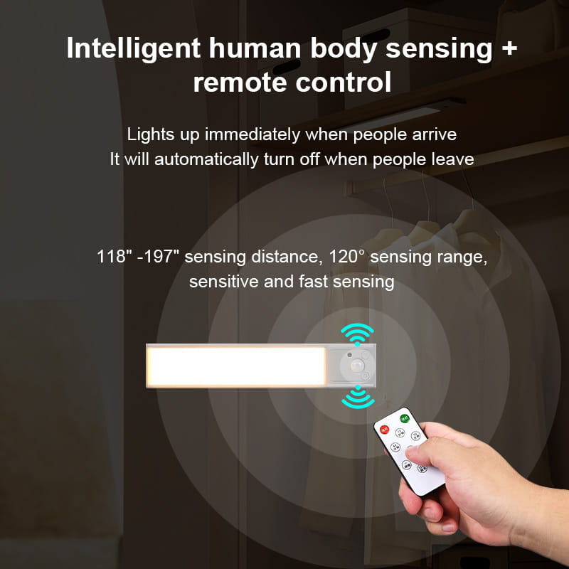 Wireless remote control sensor light