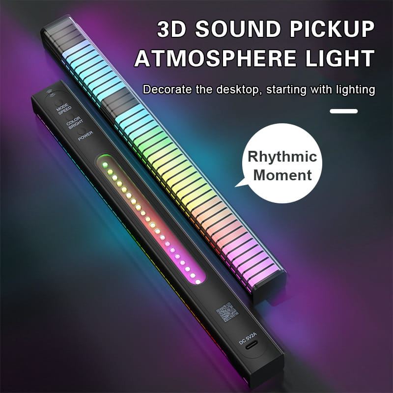 RGB Sound-Activated Music Rhythm Light
