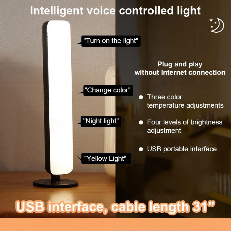 Intelligent voice controlled light